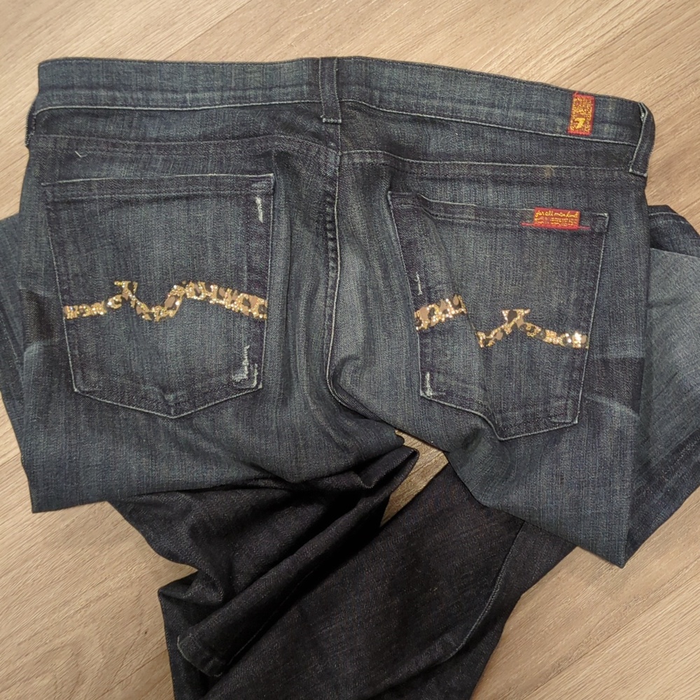 Elevate Your Style with 7 For All Mankind's Everyday Sequin Bootcut Jeans - Picture 16 of 16